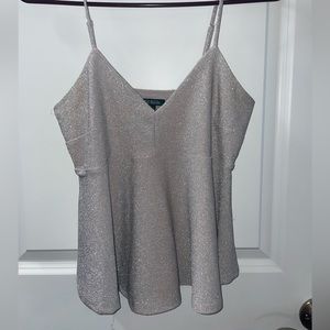 Silver Sparkly Tank
